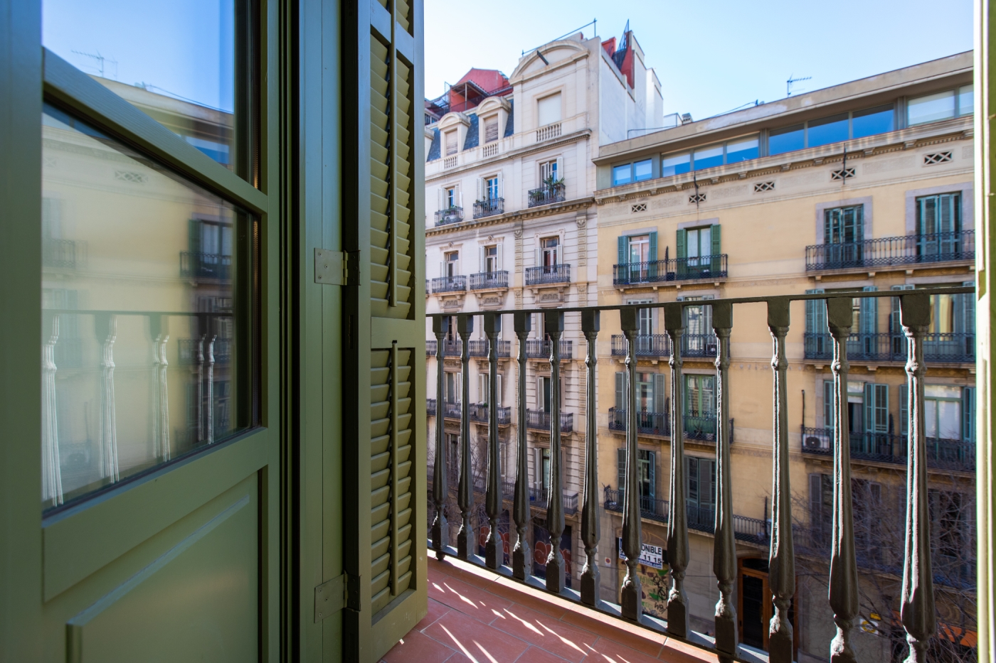 RESTORED MODERNIST APARTMENT WITH BALCONY in BARCELONA