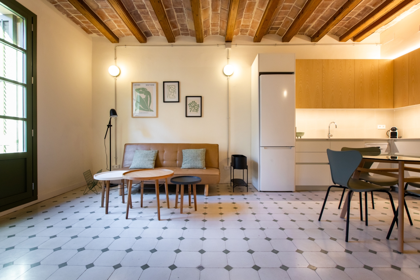 RESTORED MODERNIST APARTMENT WITH BALCONY in BARCELONA